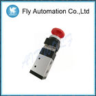 1/4" Mechanical  3/2 Way Push Button Air Valve Red Port Convenient Operation