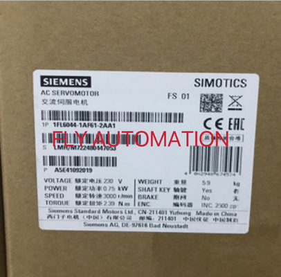 SIEMENS 1FL6 Servo Motors For SINAMICS V90 1FL6044-1AF61-2AA1