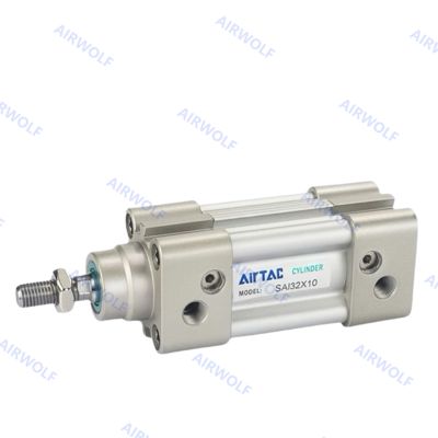 AIRTAC ISO15552 Aluminum Standard Cylinder Double Acting SAI SAID SAIJ Bore 32mm To 200mm Stroke 10mm To 2000mm SAI80X150S SAID200X400S