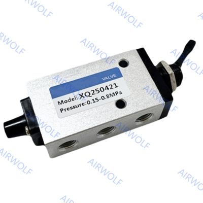 XQ Series Aluminum Pneumatic Manual Valve with 1/8" Port Size NBR Seal for Directional Control