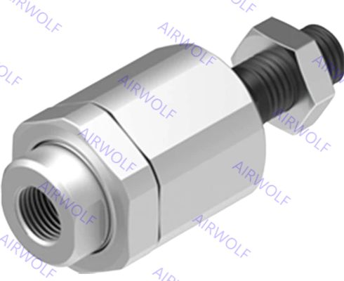 Festo Case-hardened Steel Piston rod attachments Self-aligning rod coupler FK Series with ±4° Angle Compensation and 0.5, 0.7, 1 Center of sphere Radial Compensation