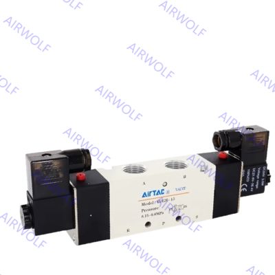4V410-15, 4V420-15 AIRTAC 4V400 Series 5/2 way, 5/3 way Electric Solenoid Valve 1/2"