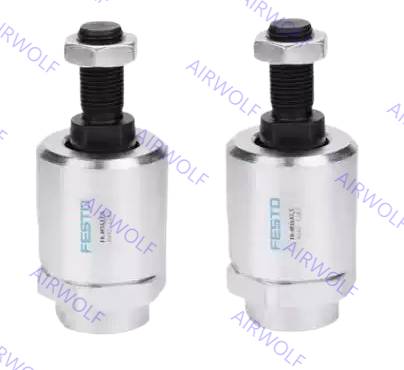 Festo Case-hardened Steel Piston rod attachments Self-aligning rod coupler FK Series with ±4° Angle Compensation and 0.5, 0.7, 1 Center of sphere Radial Compensation